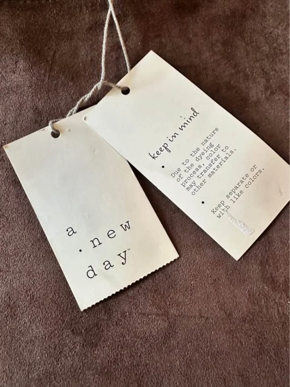 A New Day Brown Suede Hobo Bag
